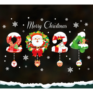 Decal noel 2024 🎄🎄🎄 decal dán kính trang trí giáng sinh