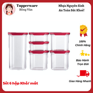Bộ hộp bảo quản thực phẩm Ultra Clear , TUPPERWARE, Dùng đựng thực phẩm an toàn trong ngăn mát tủ lạnh