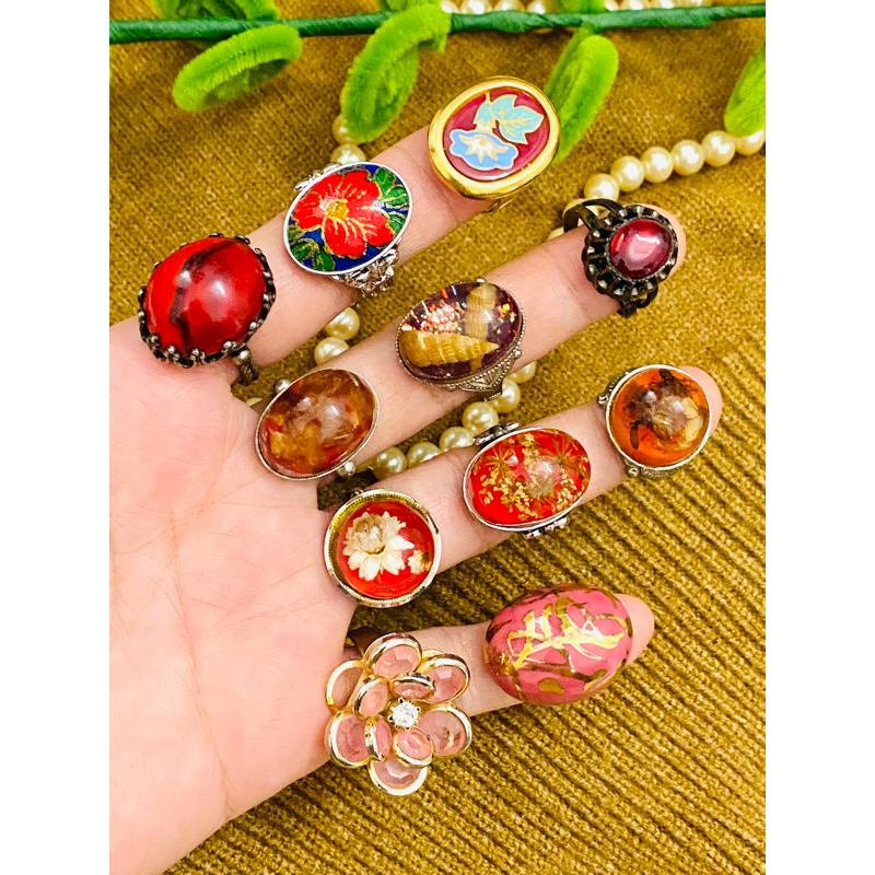 Nhẫn hạt to Freesize