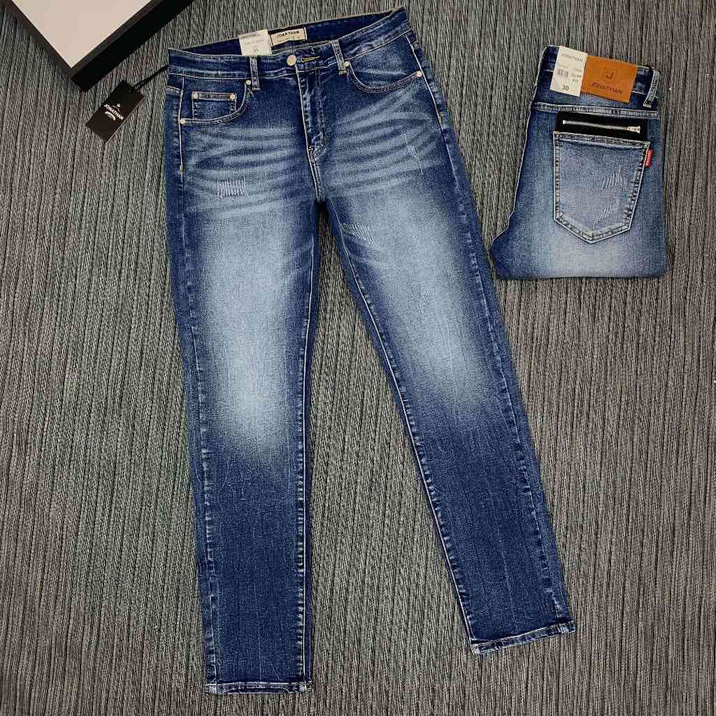 Quần jean nam xanh đá túi thời trang JONATHAN QJ073 vải denim cao cấp co dãn 4 chiều, form đẹp, trẻ trung, hottrend