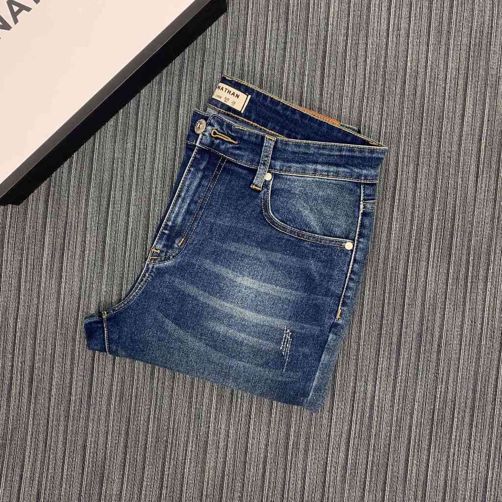 Quần jean nam xanh túi thời trang JONATHAN QJ074 vải denim cao cấp co dãn 4 chiều, form chuẩn đẹp, trẻ trung, hottrend