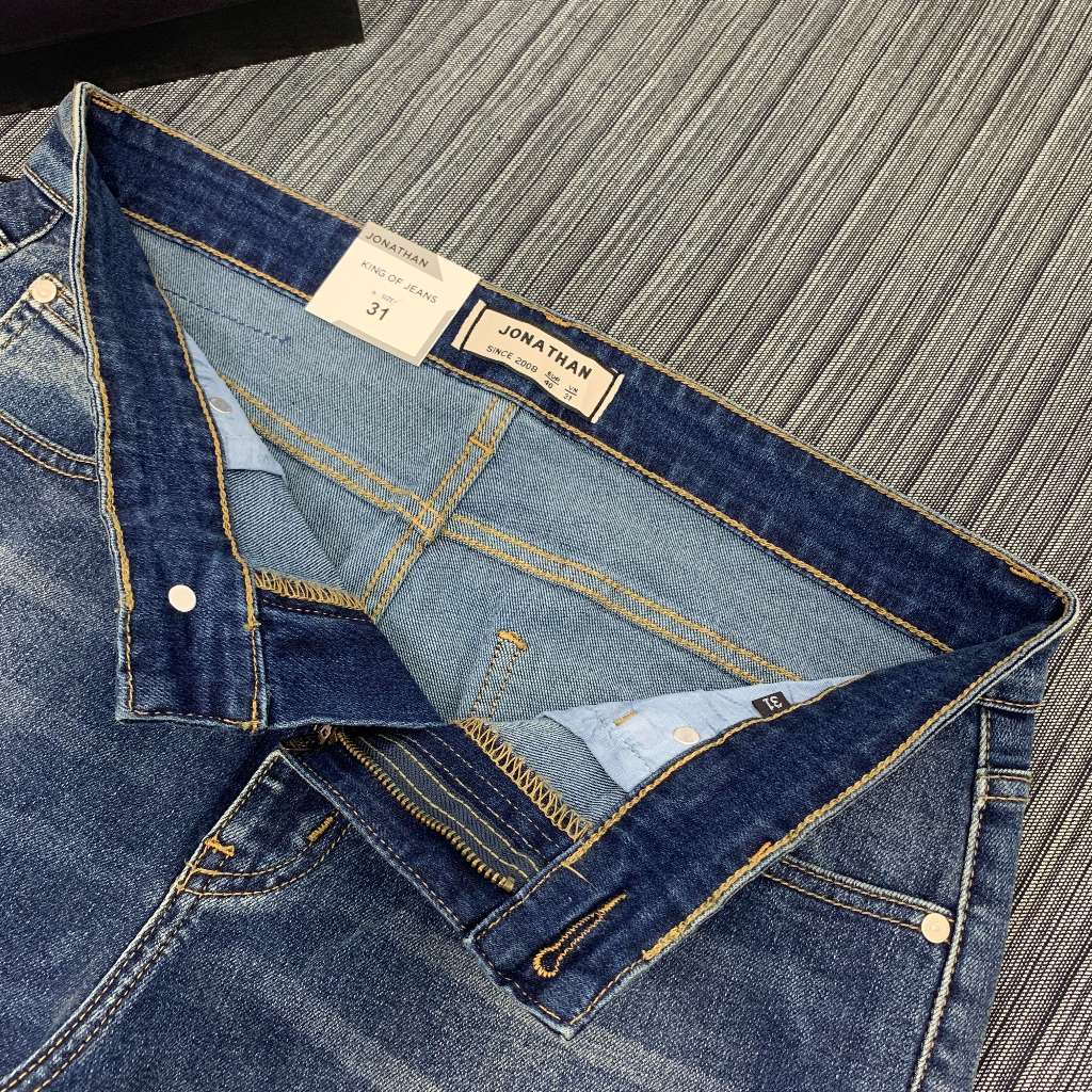 Quần jean nam xanh túi thời trang JONATHAN QJ074 vải denim cao cấp co dãn 4 chiều, form chuẩn đẹp, trẻ trung, hottrend