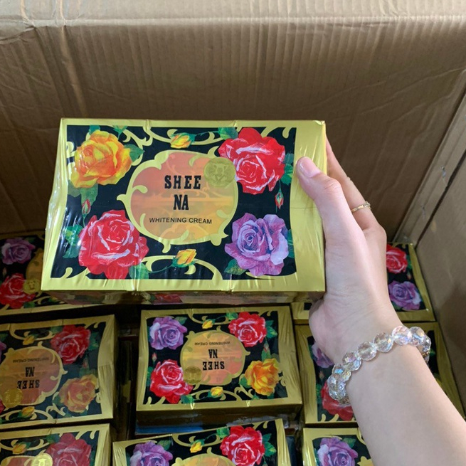 Lố 12 kem bông hồng đen Sheena