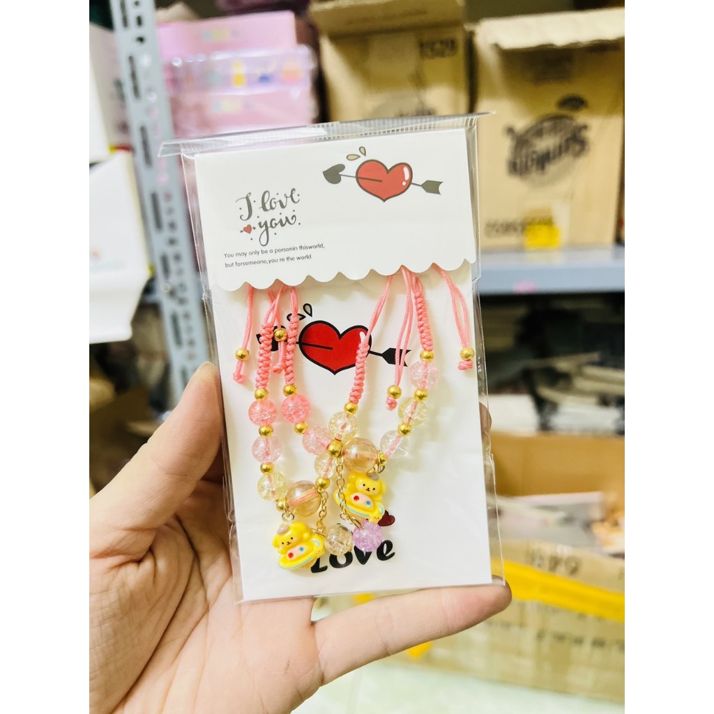 Vòng tay đôi hạt ngọc siêu dễ thương - shop Liam