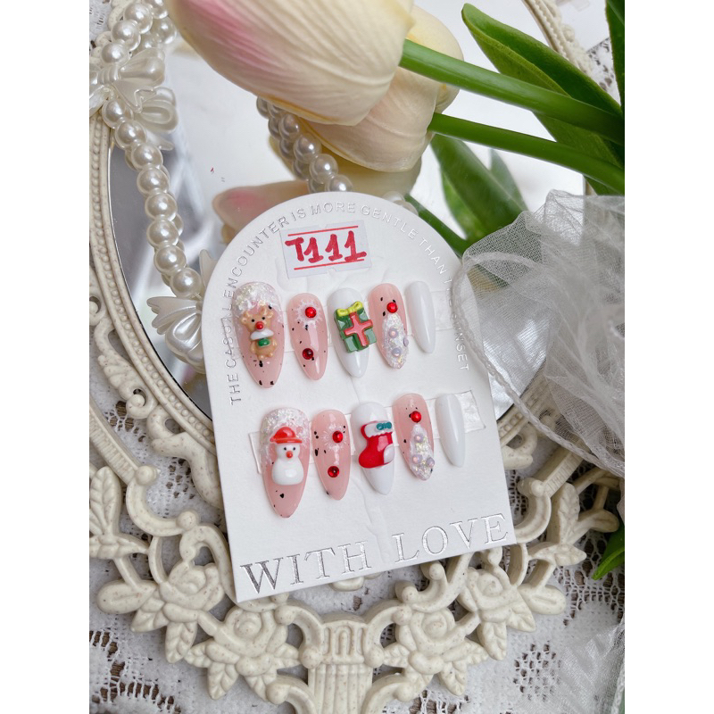 nailbox mẫu noen thạch phối trứng cút T111