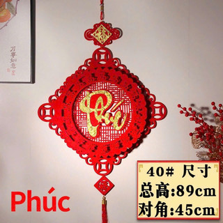Khánh vuông nhung chữ phúc,lộc,thọ,tết trang trí tết cổ truyền