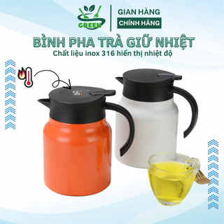 Bình trà giữ nhiệt có lõi lọc trà, ấm pha trà giữ nhiệt chất liệu inox 316 cao cấp dung tích 1000ml giữ nhiệt đến 12h