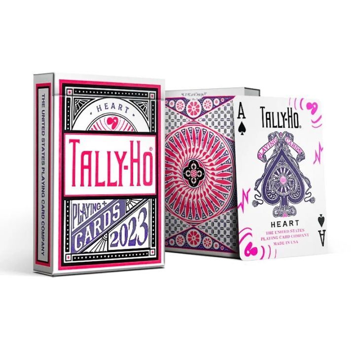 Box set 2 bộ bài tây Poker Tally Ho True Love Heart & Arrow Playing Cards