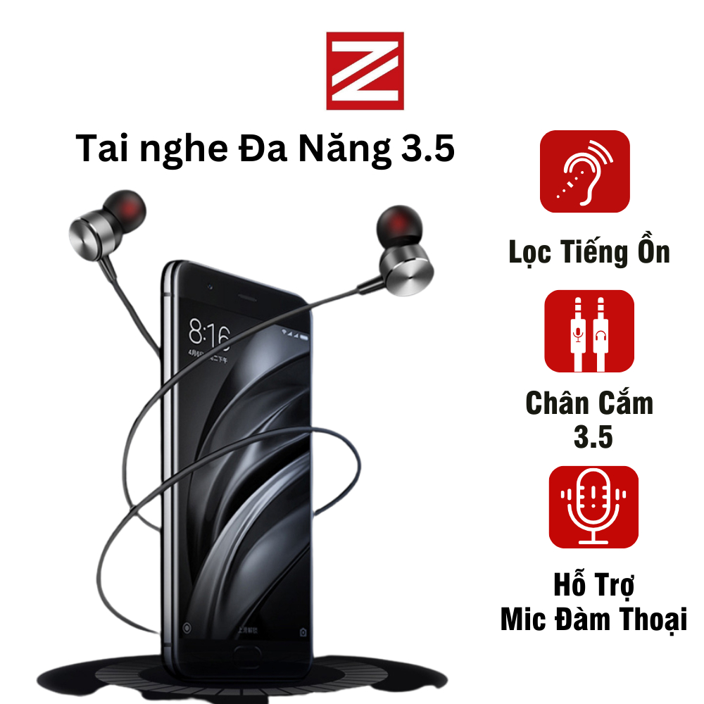 Tai nghe IP nhét tai chống ồn tích hợp micro âm thanh ZUZG E27