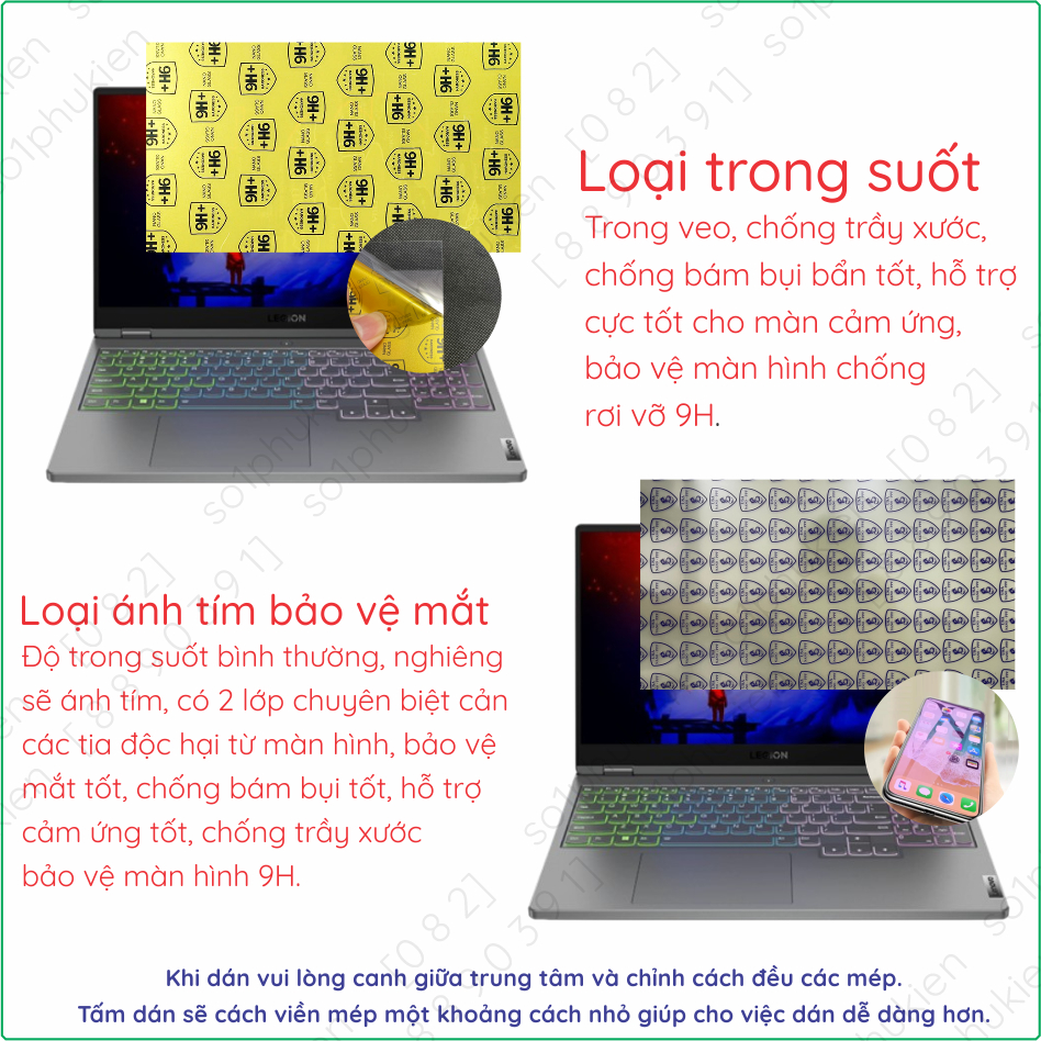 Dán màn hình cường lực Lenovo Legion 5 15IMH05H/ 15IMH05/ 15ARH05H/ 15ARH05 15.6'' nano dẻo trong, nhám, chống nhìn trộm