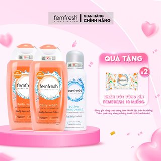 Combo Dùng Hàng Ngày Giúp Vùng Kín Sạch,Thơm, Mát, Lưu hương Suốt 12H ( 2 Daily + Xịt Xanh)