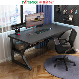 Bàn làm việc full đen khung sắt sơn tĩnh điện thương hiệu TIMIO - TM67