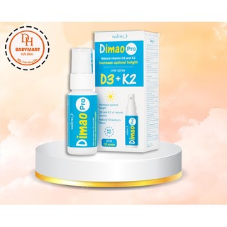 Xịt họng Dimao Pro Oral Spray D3 + K2 hỗ trợ bổ sung vitamin D và vitamin K2