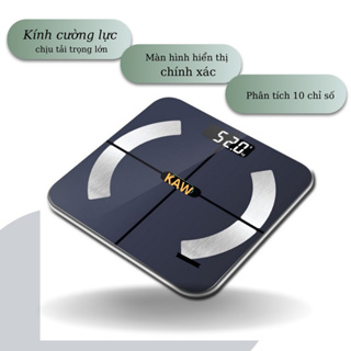 Cân sức khỏe phân tích chỉ số thông minh có Bluetooth KAW