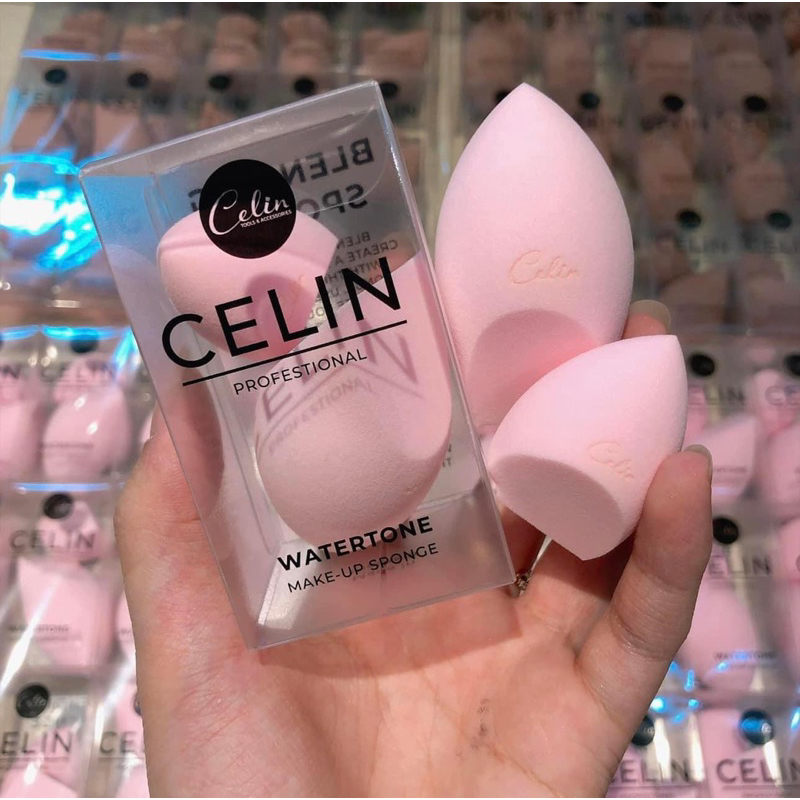 Bông Mút Tán Nền Celin 2 Chiếc Chính Hãng sẵn màu nâu và màu đen và hồng