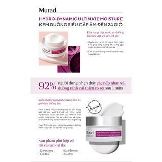 (Quà tặng) Kem Dưỡng Siêu Cấp Ẩm - Murad Hydro-Dynamic Ultimate Moisture 7ml