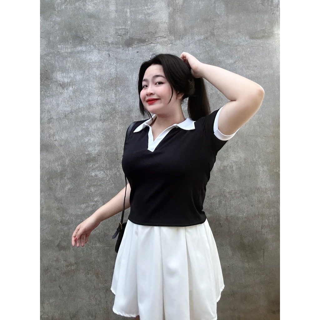 Áo Thun Cổ Bẻ Bigsize, Áo PoLo Lên Phom Tôn Dáng Cực Xinh MÃ A41
