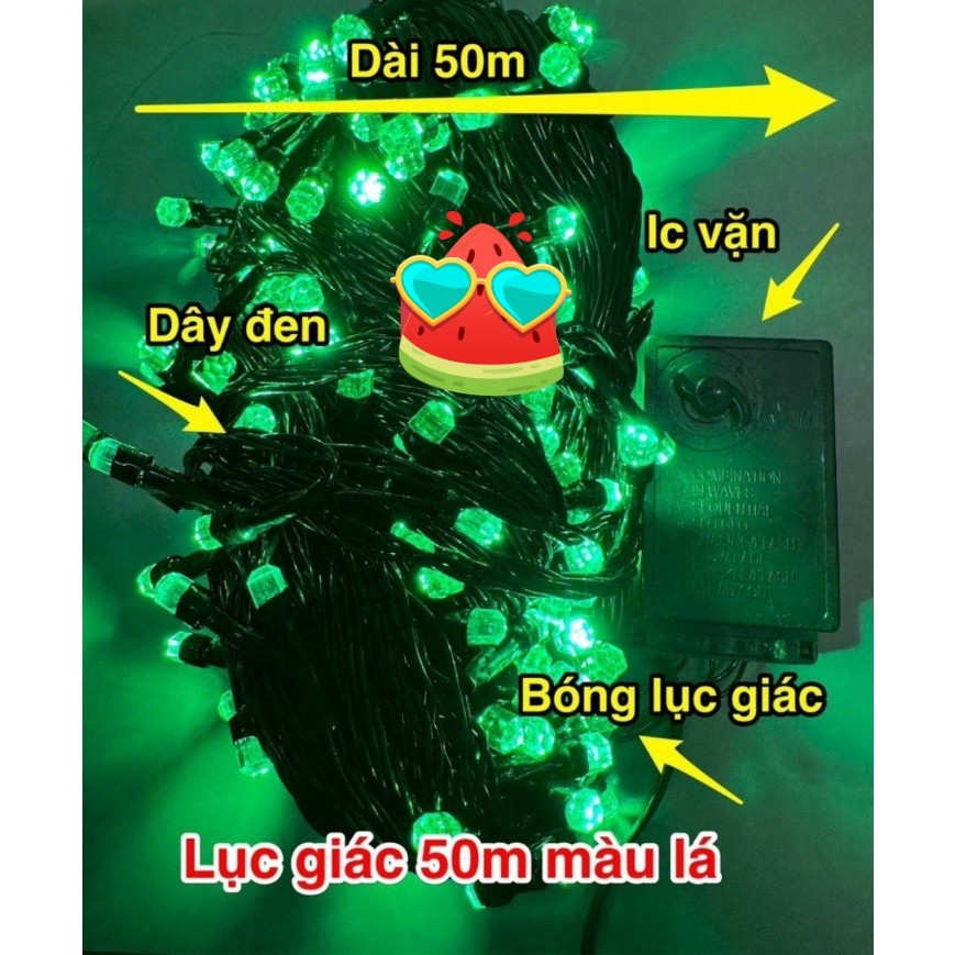 Dây Đèn LED Chớp 10m/50m/100m Trang Trí Ngoài Trời Chống nước,Trắng,Vàng,Nhiều Màu Quấn Cây,Nhà,Sân Vườn - Sáng Việt