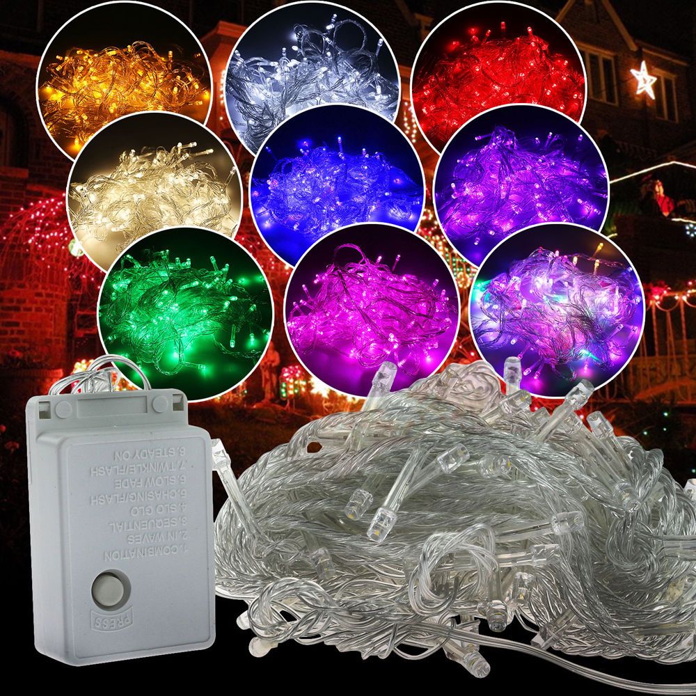 Dây Đèn LED Chớp 10m/50m/100m Trang Trí Ngoài Trời Chống nước,Trắng,Vàng,Nhiều Màu Quấn Cây,Nhà,Sân Vườn - Sáng Việt
