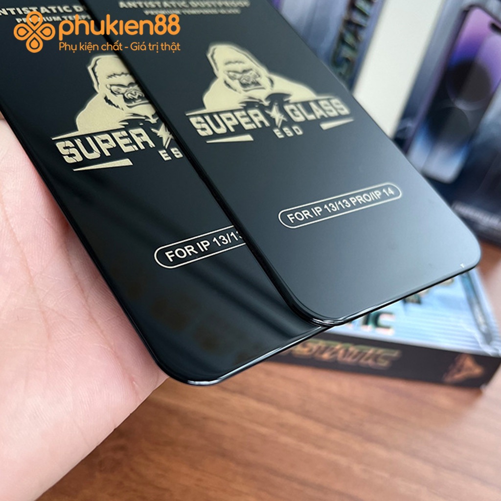 Kính cường lực OPPO RENO 2 2F 2Z 3 4 4Z 5 5F F Z Lite SE 4G 5G, Super Kingkong ESD full màn, Miếng dán màn hình