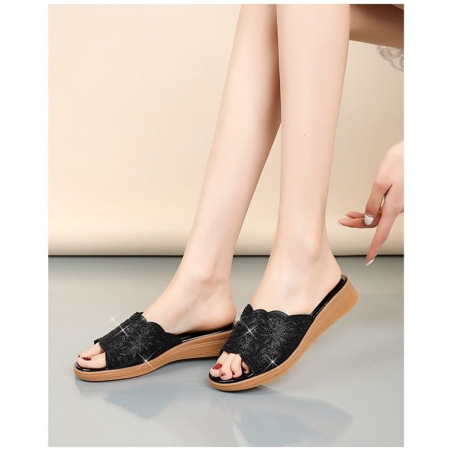 Dép quai ngang cho mẹ đế xuồng cao 3.5cm