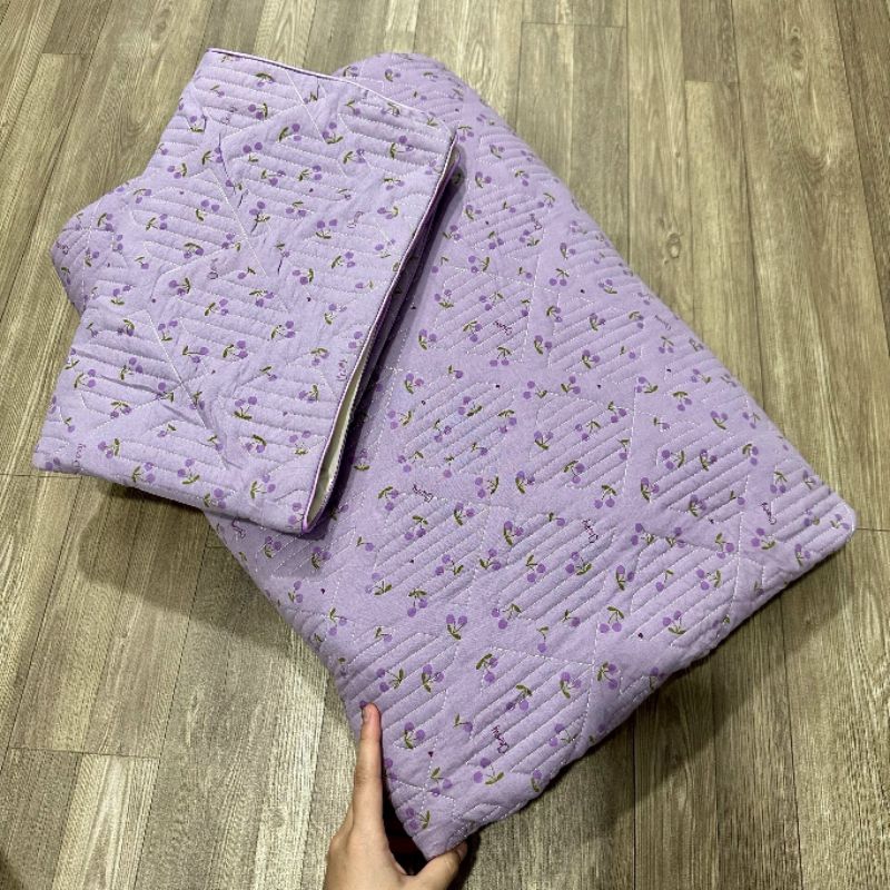 Ga gối cotton trần bông bo chun hàng loại 1