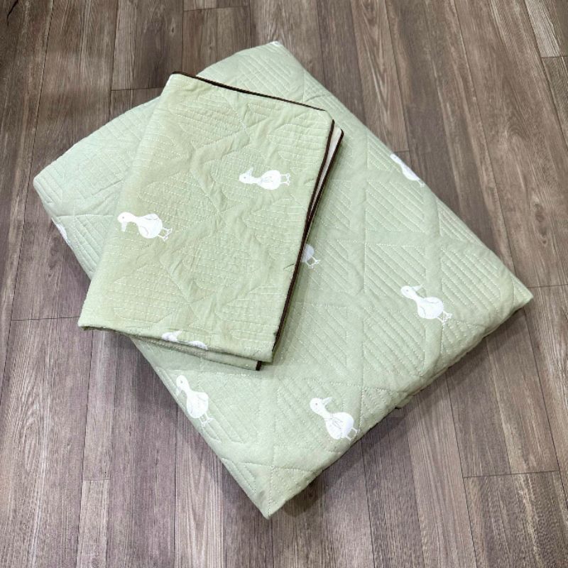 Ga gối cotton trần bông bo chun hàng loại 1