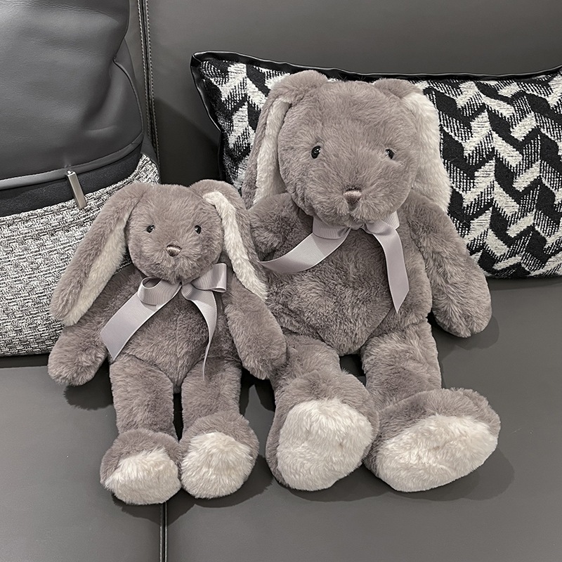 Thỏ Bông lông mềm thêu tên cho bé theo yêu cầu - Gấu bông thêu tên, gối ôm trẻ em dễ thương- Hàng có sẵn