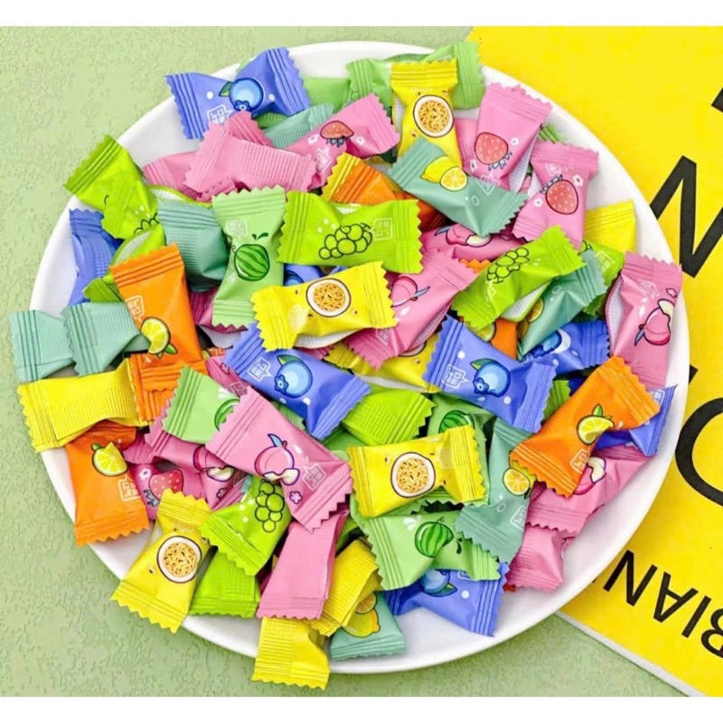 Kẹo ngậm vitamin C trái cây 12 vị không đường | Ăn vặt ngon rẻ TaNo