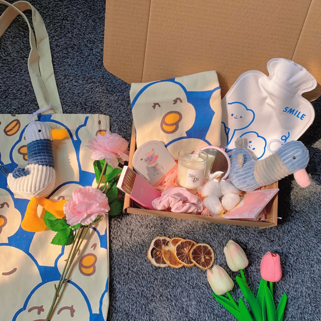 Combo Quà Tặng Bạn Gái Set Quà DIY Sáng Tạo Sinh Nhật, Giáng Sinh,Noel, Quà 8/3, Quà 14/2 Thiết Kế Vỏ HộpStyle VinTage