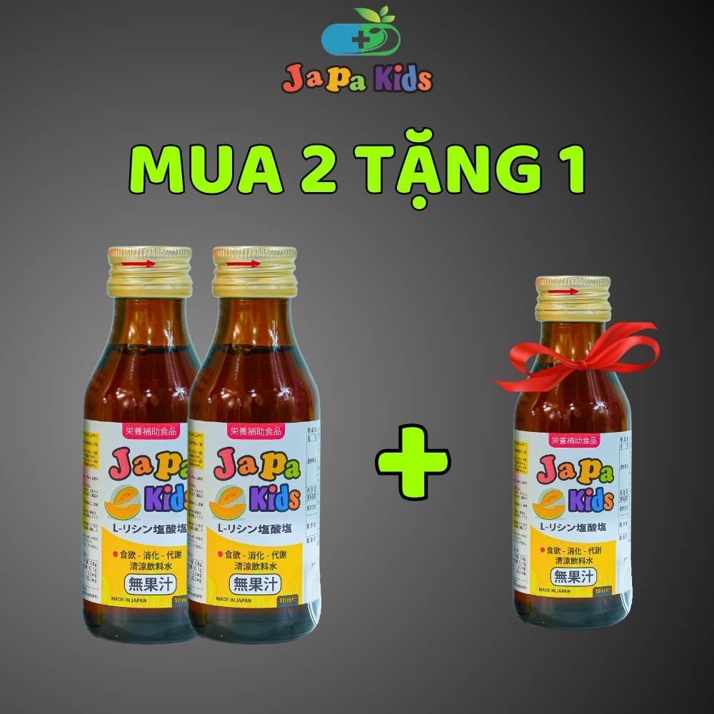 Combo 2 Tang 1 Japa Kids Siro Ăn Ngon Cho Bé Hỗ Trợ Bé Tăng Cân Thúc Đẩy