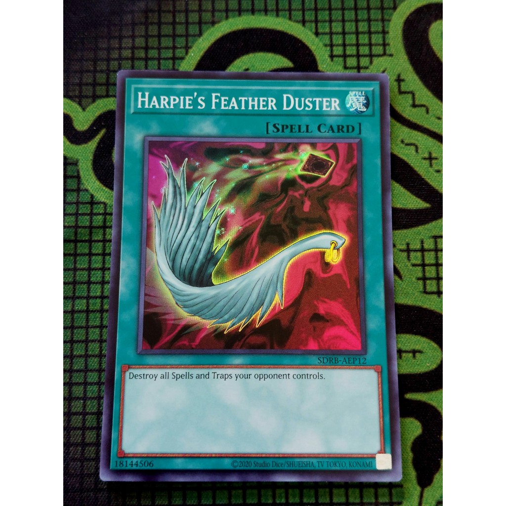 Thẻ Bài Yugioh Spell Asia English Harpie's Feather Duster SDRB-AEP12 Super