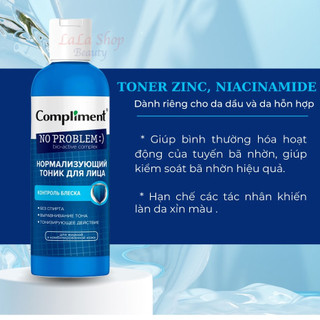 Toner Compliment No Problem BHA và Tràm trà 200ml