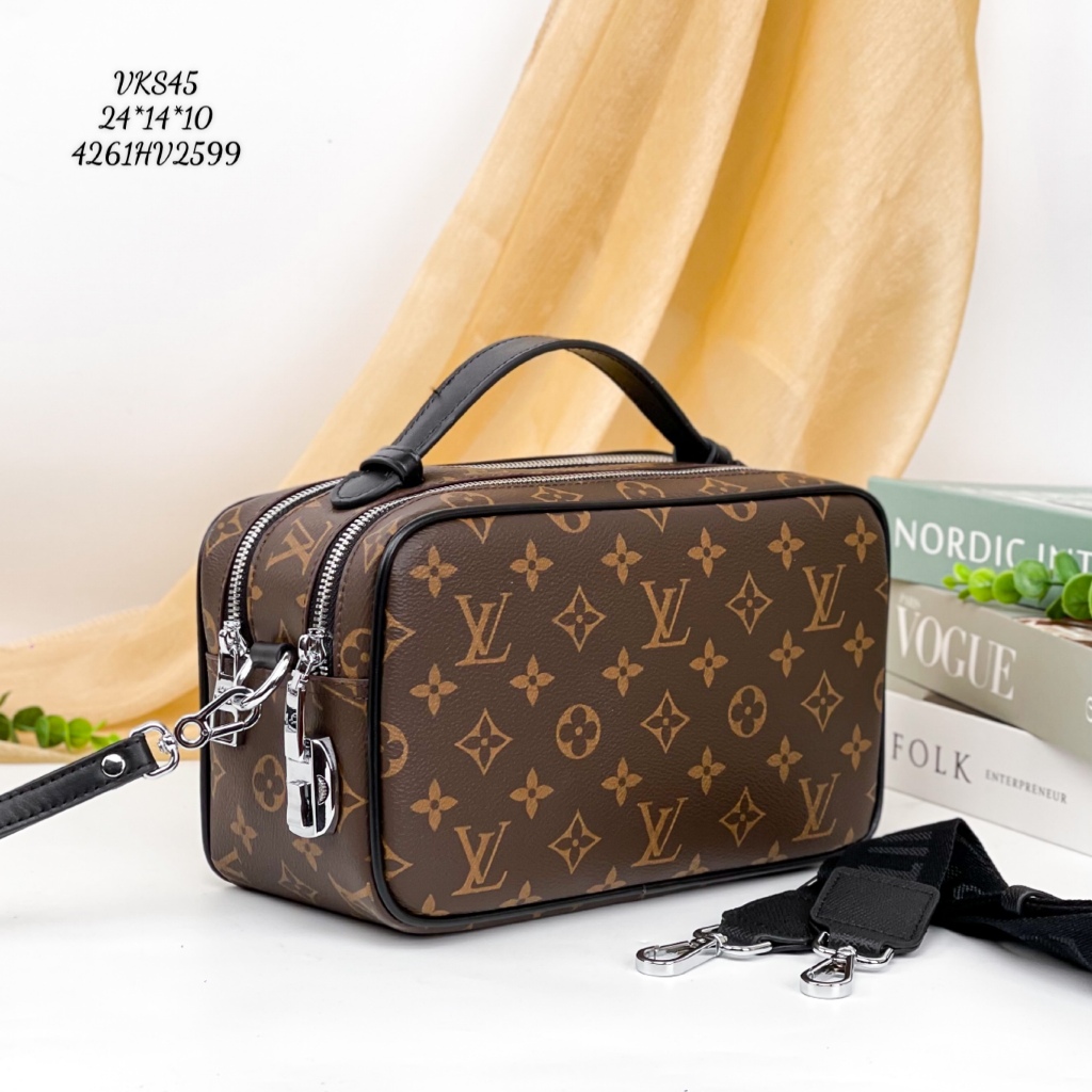 Ví cầm tay khóa số VKS45 nam da bò cao cấp