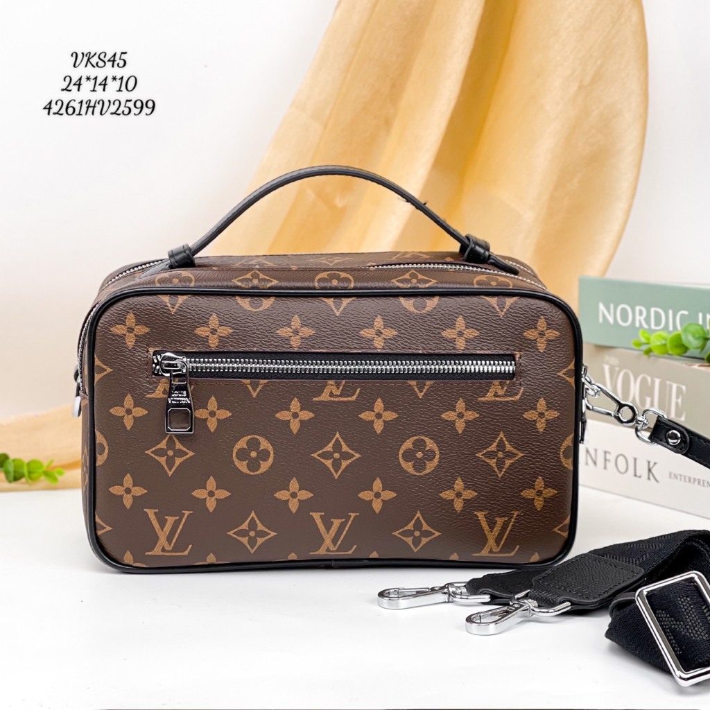 Ví cầm tay khóa số VKS45 nam da bò cao cấp