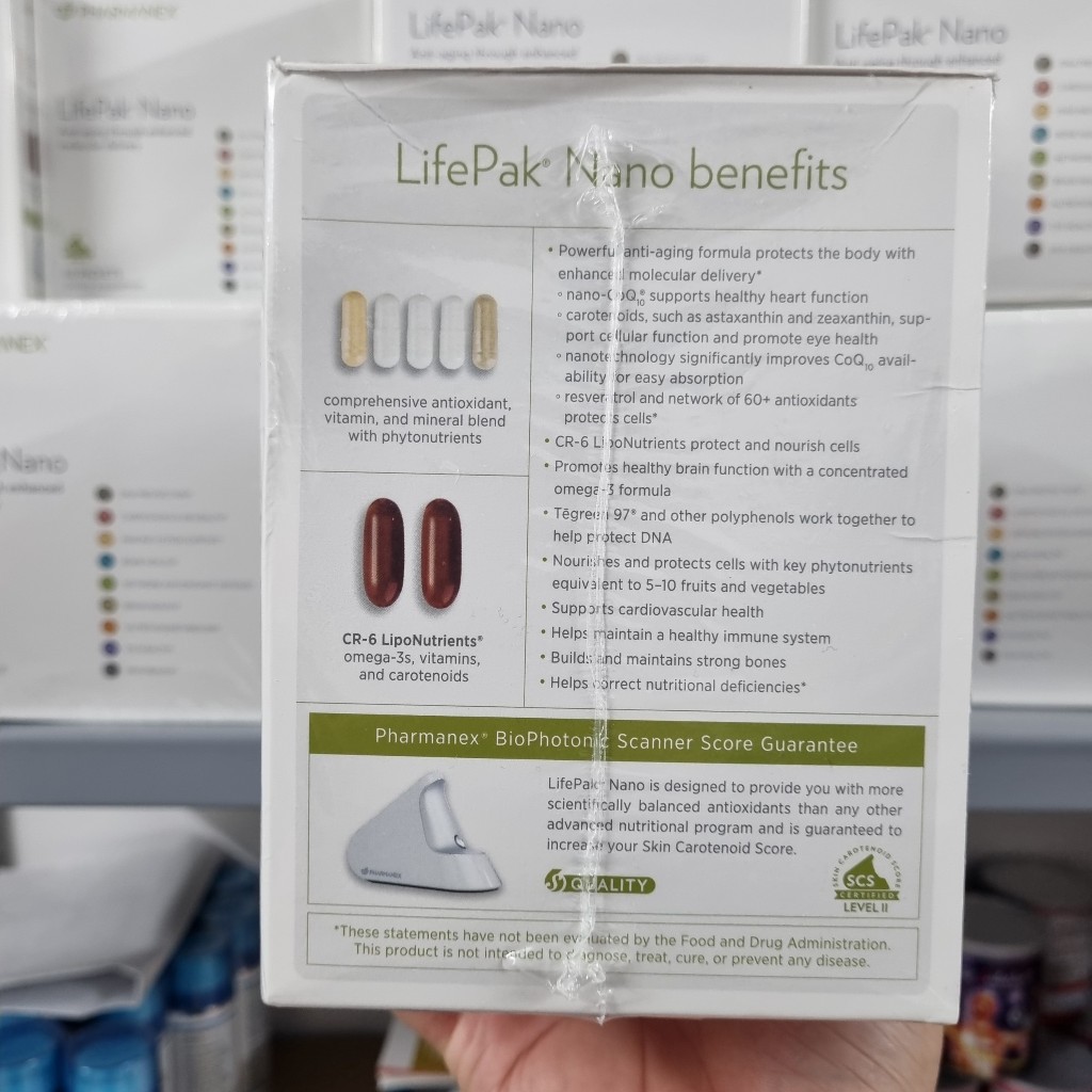 Lifepak Nano Nuskin mỹ, giúp bổ sung vitamin tổ hợp tăng cường trẻ hóa tế bào