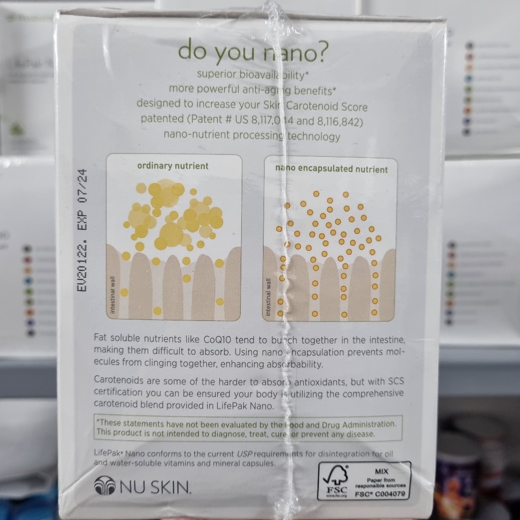 Lifepak Nano Nuskin mỹ, giúp bổ sung vitamin tổ hợp tăng cường trẻ hóa tế bào