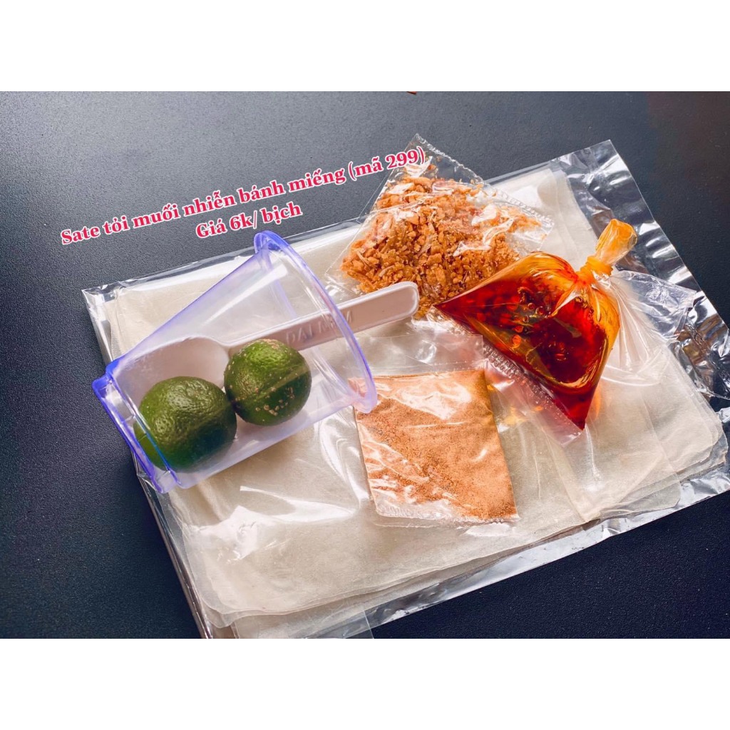 Bánh Tráng Phơi Sương Sate Tỏi Muối Nhuyễn