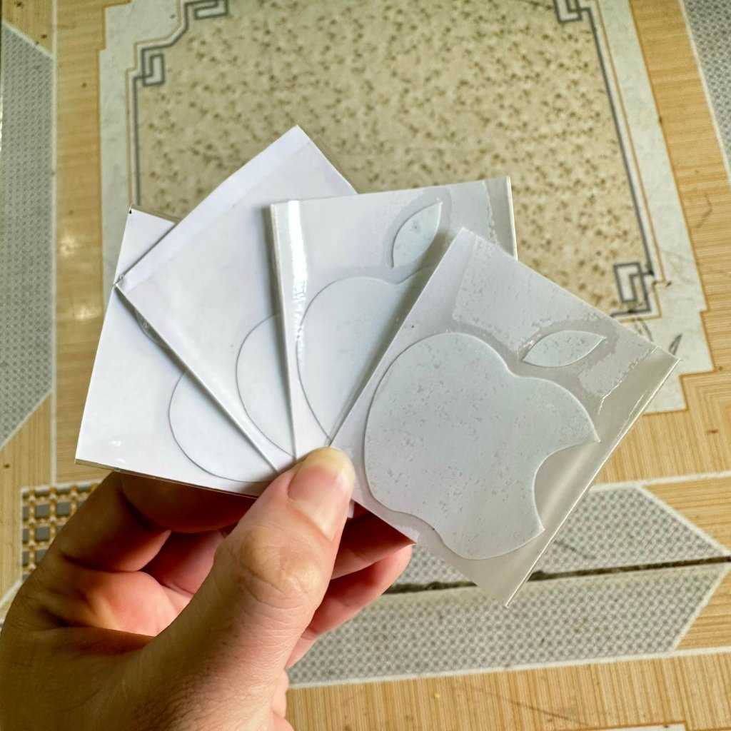 Logo trái táo iphone-chất liệu decal 3 lớp