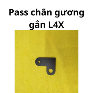 [VG290] Pát Chân Gương Chữ L gắn đèn trợ sáng L4x pass chân kính màu đen dày chắc chắn gắn xe máy xe côn tay tay ga