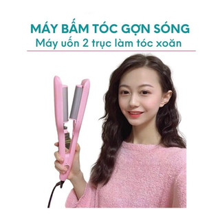 Máy Dập Tóc Xoăn Sóng 2 Trục 28mm Chất Liệu Gốm Sứ Ceramic Cao Cấp
