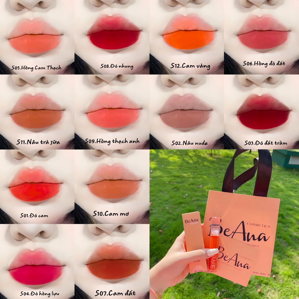 Son kem BA V4,5  - không chì, lên màu chuẩn, mịn, bảng màu phù hợp nhiều tông da