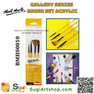 Bộ cọ Mont Marte vẽ màu acrylic Mont Marte/ Mont Marte Gallery series brush set acrylic