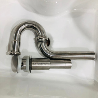 Xi phông chậu rửa mặt, Bộ xả lavabo inox bóng, inox 304 mờ cao cấp
