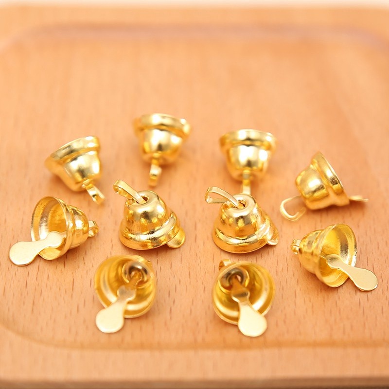 Chuông Noel 10mm Trang Trí giáng sinh, Decor Cây Thông Noel phân loại mini dùng trang trí cây thông Noel để bàn