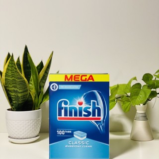Viên Rửa Chén Bát Finish 100 viên Dùng Cho máy Rửa bát,bột muối bóng nhập khẩu