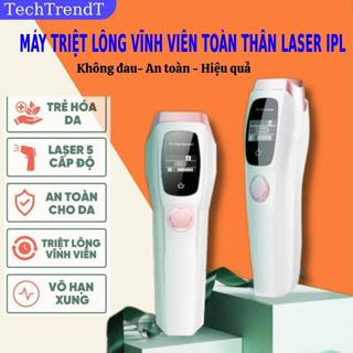 Máy triệt lông lạnh laser IPL 1000k trẻ hóa da toàn thân 10 cấp độ, Máy tẩy lông bikini triệt lông vĩnh viễn