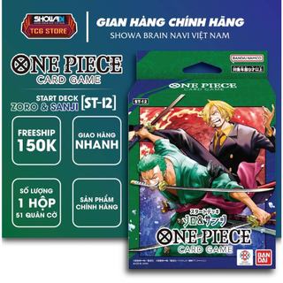 Bộ cờ chiến thuật One Piece Card Game, Bandai, Hộp cơ bản ST-12 ZORO & SANJI, SL 1 hộp/51 quân cờ
