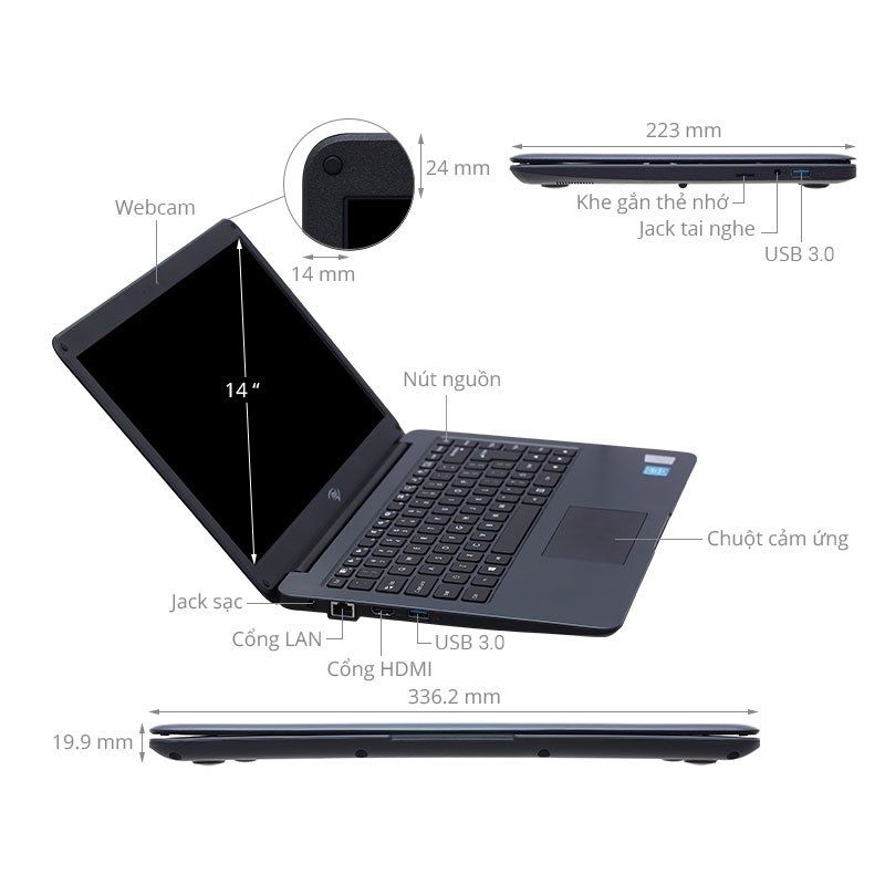 Laptop itel ABLE 1S N4020/4GB/256GB/Win11