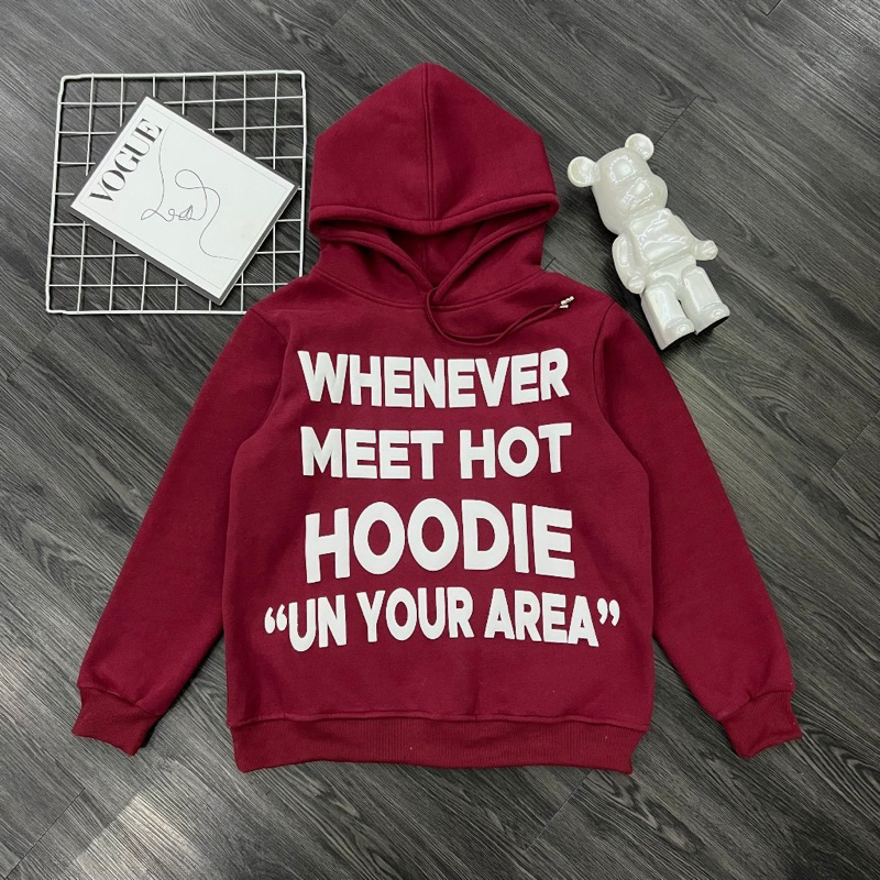 Áo Hoodie Nam Whenever In Chữ Nổi Cực Nét - Áo Hoodie Nam Nữ Whenever Cao Cấp